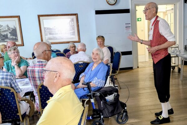 Town Crier Terry entertains….